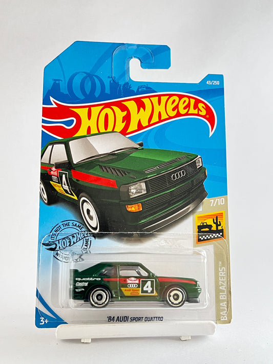 84 AUDI SPORT QUATTRO -GREEN- 1B - Its Fun- Hot wheels - matchbox - diecast