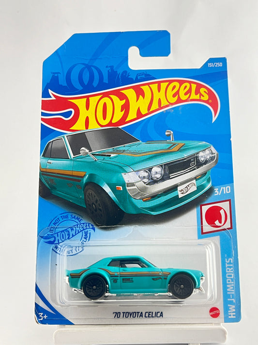 70 TOYOTA CELECA -CREASED AT TOP- 3B - Its Fun- Hot wheels - matchbox - diecast
