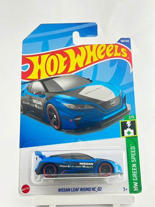 NISSAN LEAF NISMO RC_02 - BLUE - 3B - Its Fun- Hot wheels - matchbox - diecast