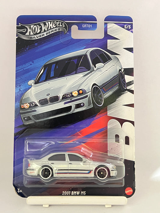 CREASED CARD / SOFT EDGES - HOT WHEELS - 2001 BMW M5 - 4F - Its Fun- Hot wheels - matchbox - diecast