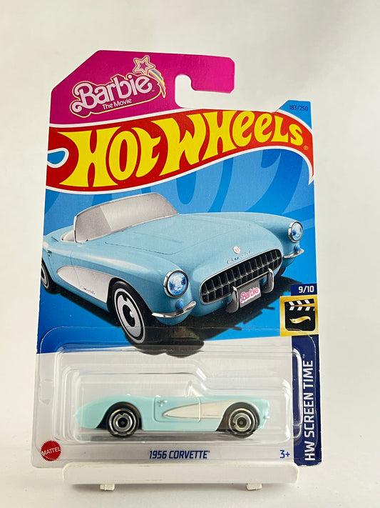 1956 CORVETTE BARBIE - 1B (MILD HAIRLINE CRACK IN BLISTER) - Its Fun- Hot wheels - matchbox - diecast