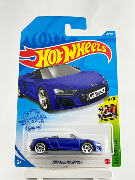 2019 AUDI R8 SPYDER - BLUE - 3B - Its Fun- Hot wheels - matchbox - diecast