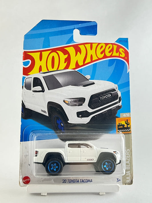 20 TOYOTA TACOMA - WHITE - 1B - Its Fun- Hot wheels - matchbox - diecast
