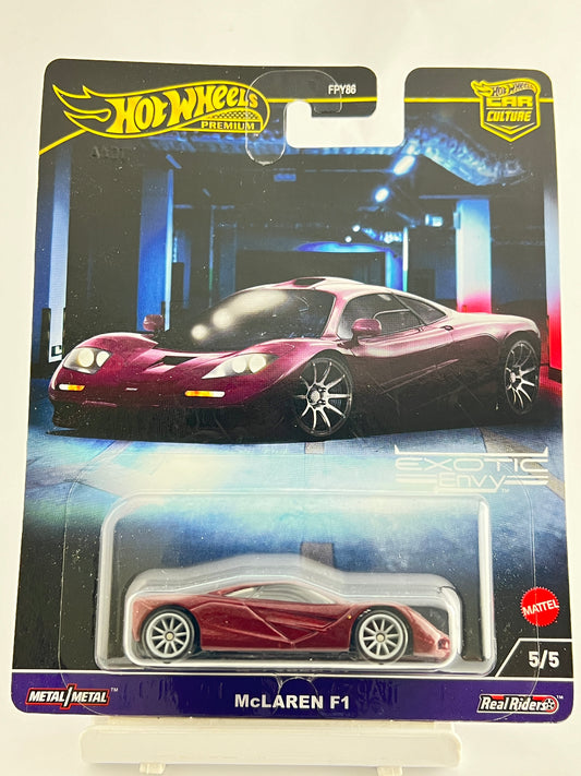 PREMIUM -  MCLAREN F1 - 2024 - slight crease in card at top - 4C - Its Fun- Hot wheels - matchbox - diecast