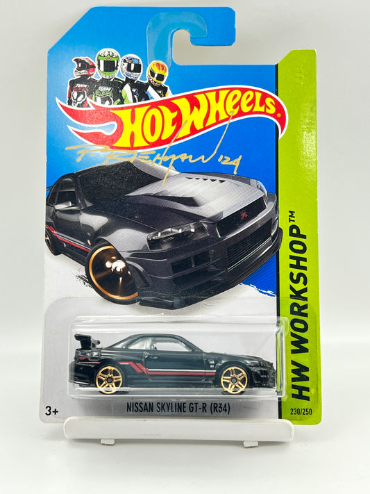 SIGNED BY "Phil Riehlman" - HOT WHEELS - NISSAN SKYLINE GT-R (R34) - WITH PROTECTOR - ZX5