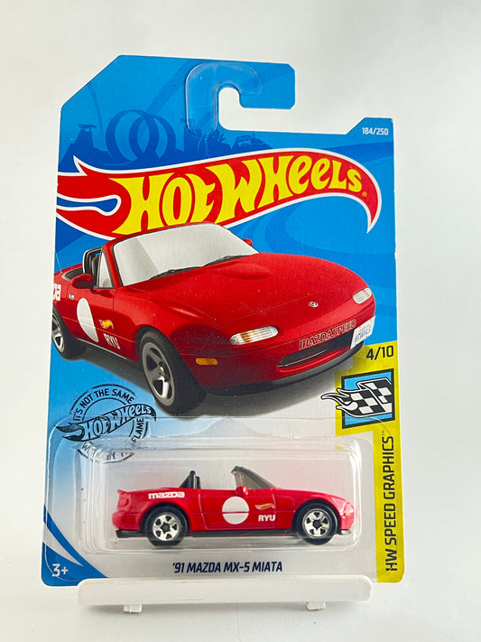 91 MAZDA MX- MIATA - 1A - Its Fun- Hot wheels - matchbox - diecast