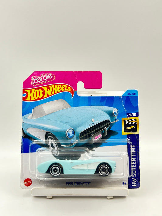 BLISTER DAMAGE - ( CARD AS IN PIC ) - HOT WHEELS - 1956 CORVETTE - 4F