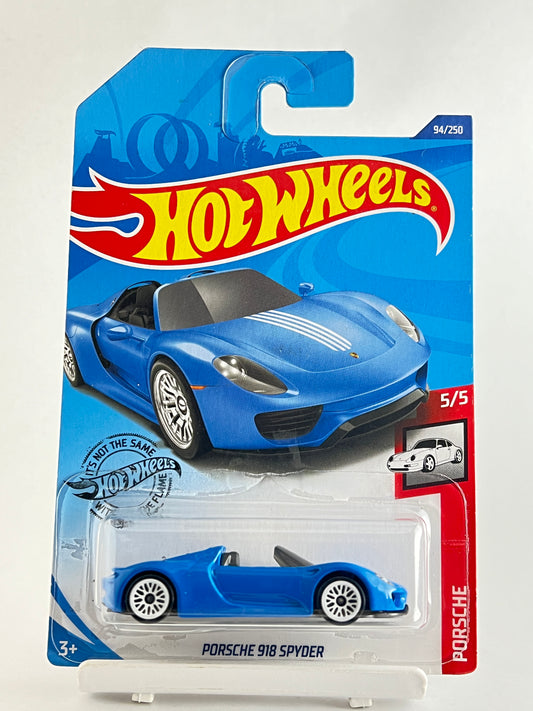 PORSCHE 918 SPYDER - BLUE - 3A - Its Fun- Hot wheels - matchbox - diecast