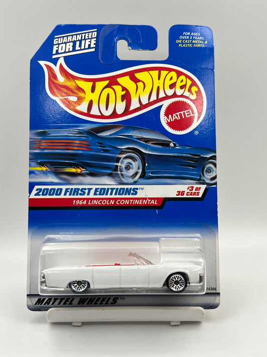 MILD CREASE - HOT WHEELS - 1964 LINCOLN CONTINENTAL - WHITE - 1C