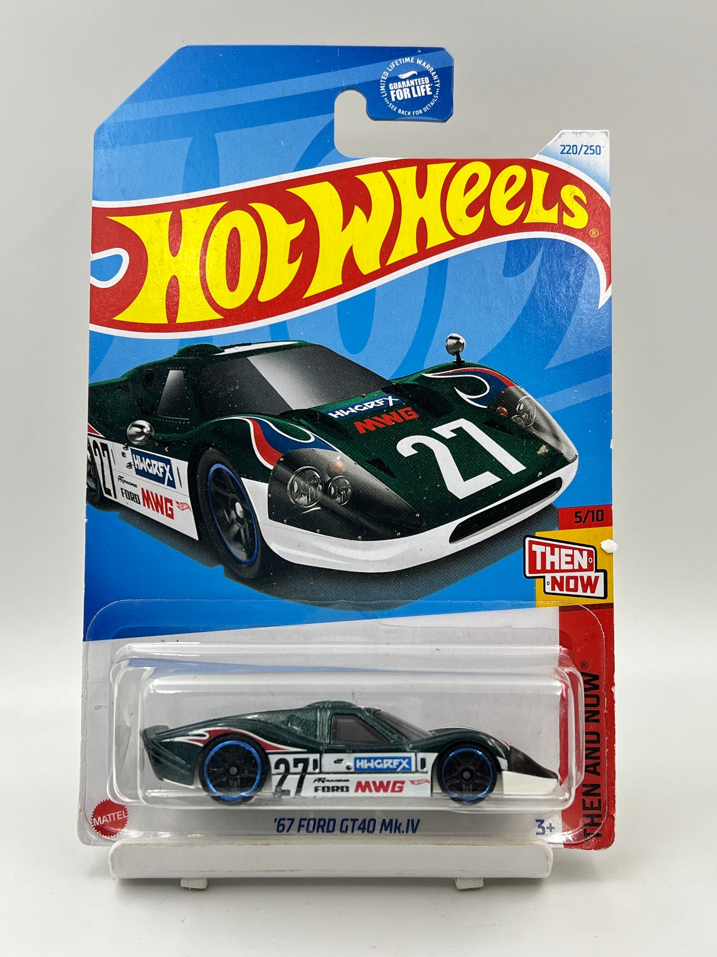 IMPORTED - HOT WHEELS -  67 FORD GT40 MK.IV - GREEN - 1B