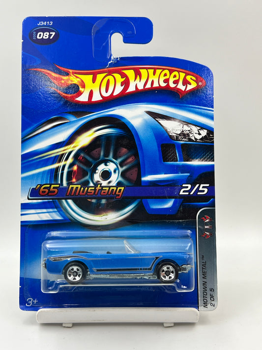 ( CARD AS IN PIC ) - HOT WHEELS - 65 MUSTANG - 2A