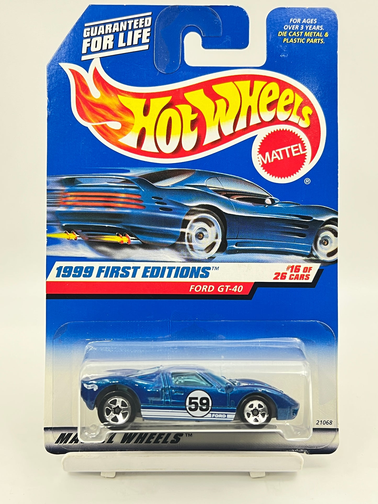 HOT WHEELS - FORD GT-40 - BLUE - ZX1