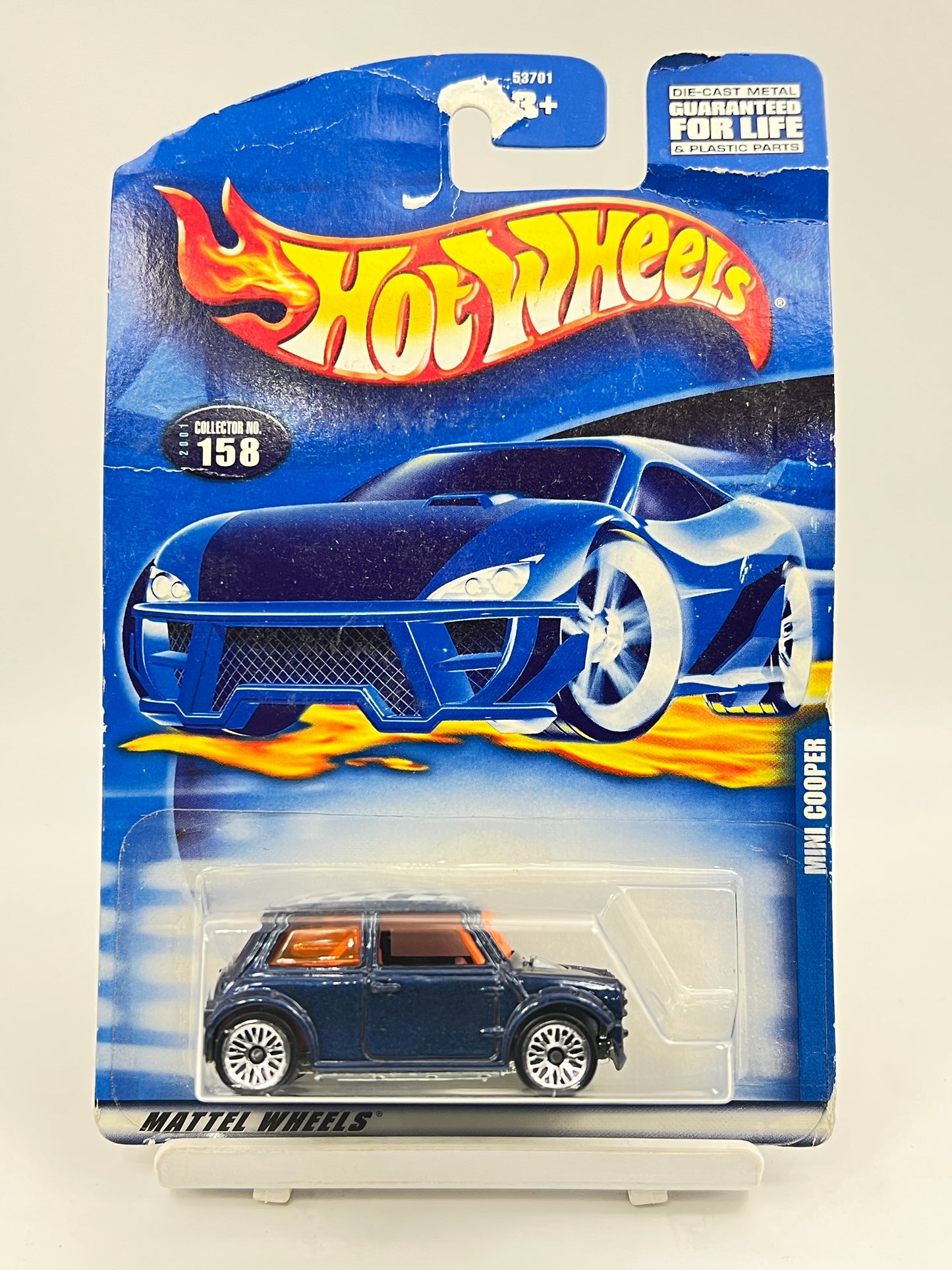 FULL METAL - CARD DAMAGED - HOT WHEELS - MINI COOPER - BLUE - 1A