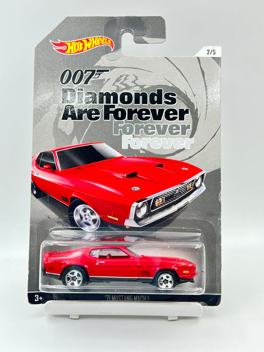 IMPORTED - HOT WHEELS -  71 MUSTANG MACH 1 - 007 DIAMONDS ARE FOREVER - 2A