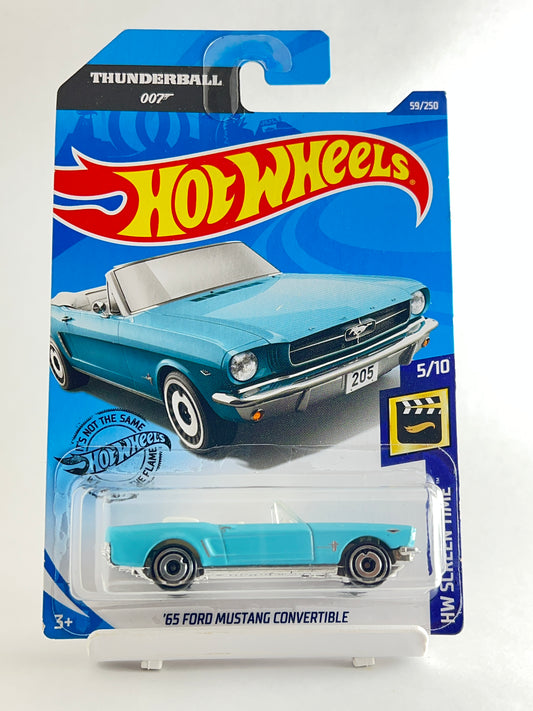 65 FORD MUSTANG CONVERTIBLE - 4F - Its Fun- Hot wheels - matchbox - diecast