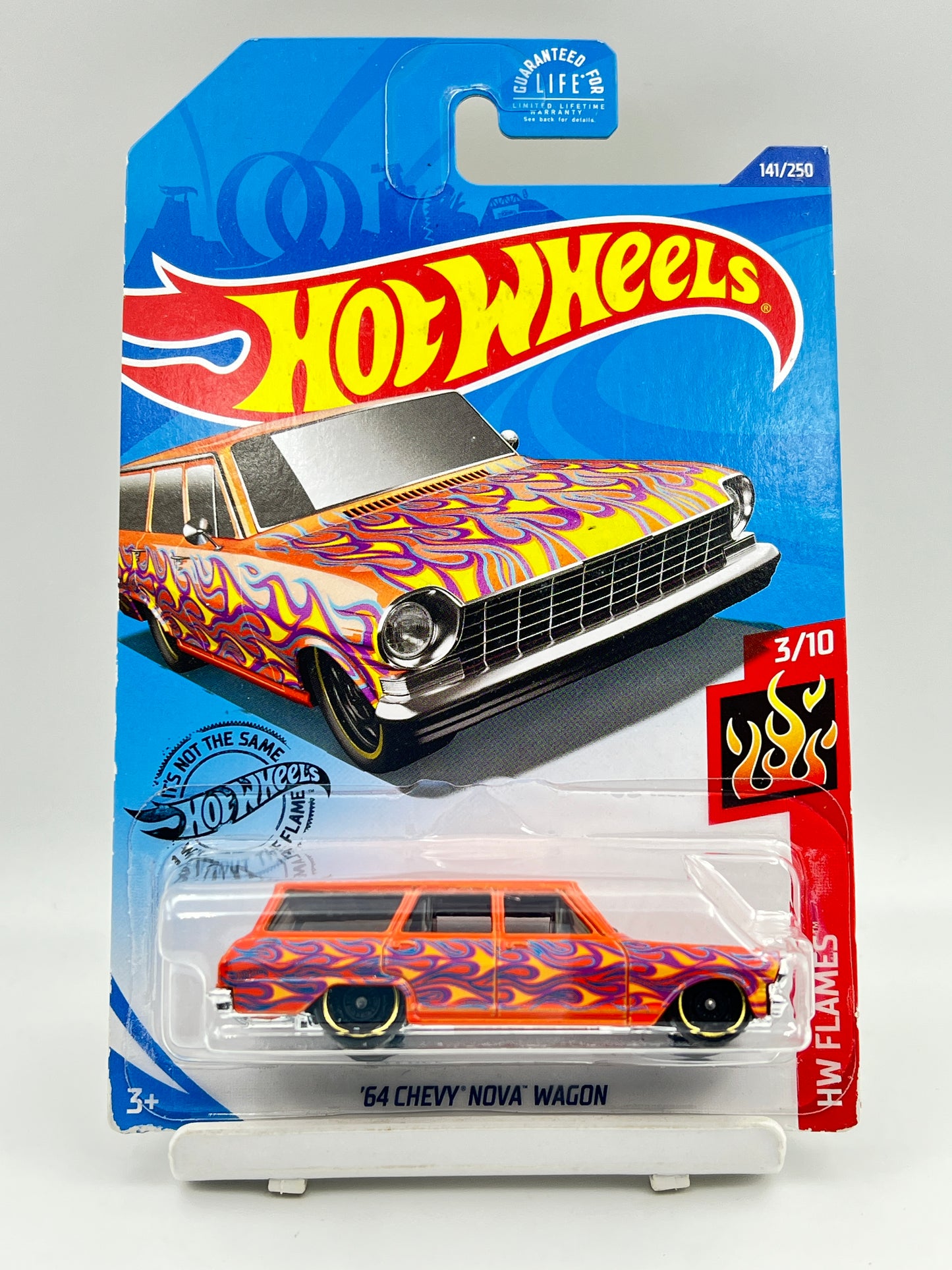 MILD BLISTER CRACK - HOT WHEELS - 64 CHEVY NOVA WAGON - 1A