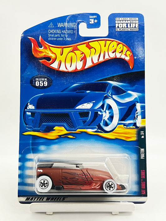 FULL METAL - HOT WHEELS - WOODEN TEXTURE PAINT - RAT ROD SERIES - PHAETON - 1B - ( CARD AS IN PIC )