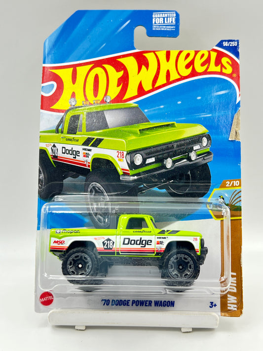 ( CARD AS IN PIC ) - IMPORTED - HOT WHEELS -  70 DODGE POWER WAGON - C3