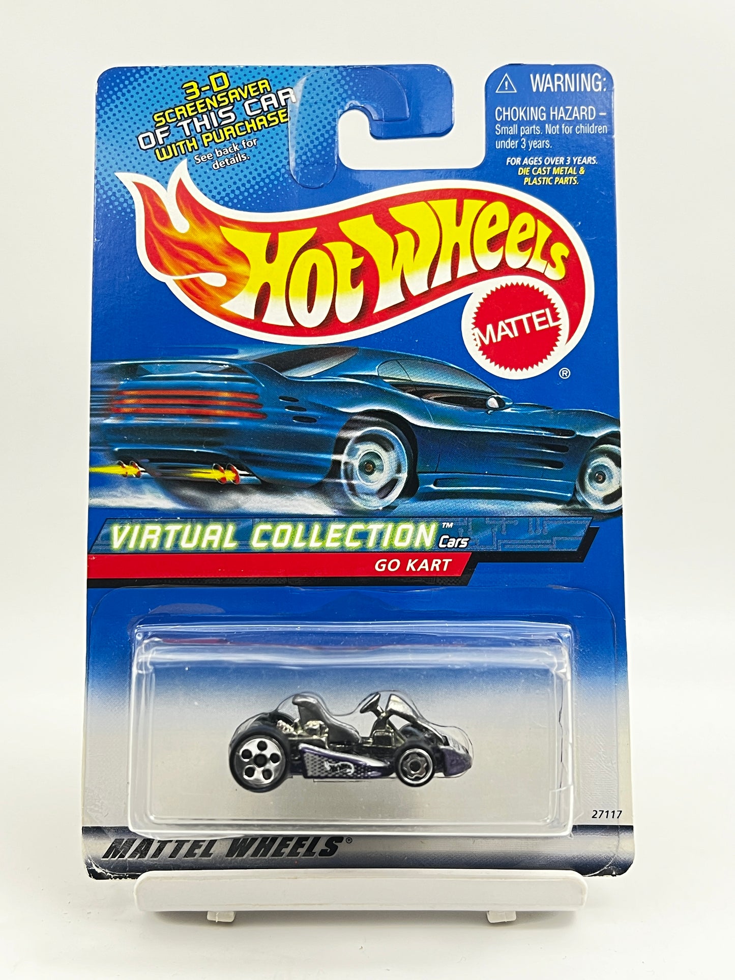 BLISTER DAMAGED - FULL METAL - HOT WHEELS -   GO KART - 3D