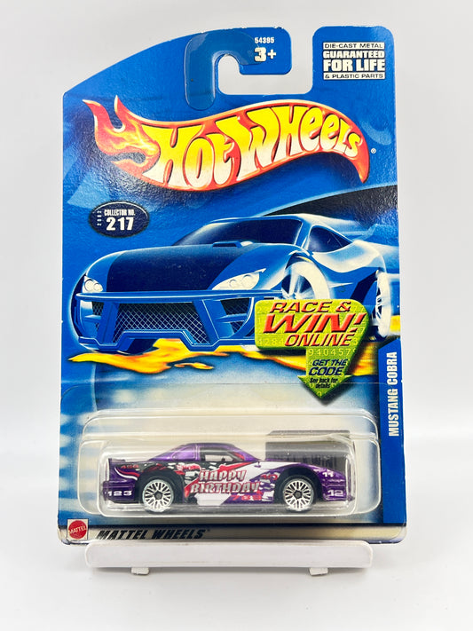 HOT WHEELS - YELLOW BLISTER - MUSTANG COBRA - PURPLE - 1D