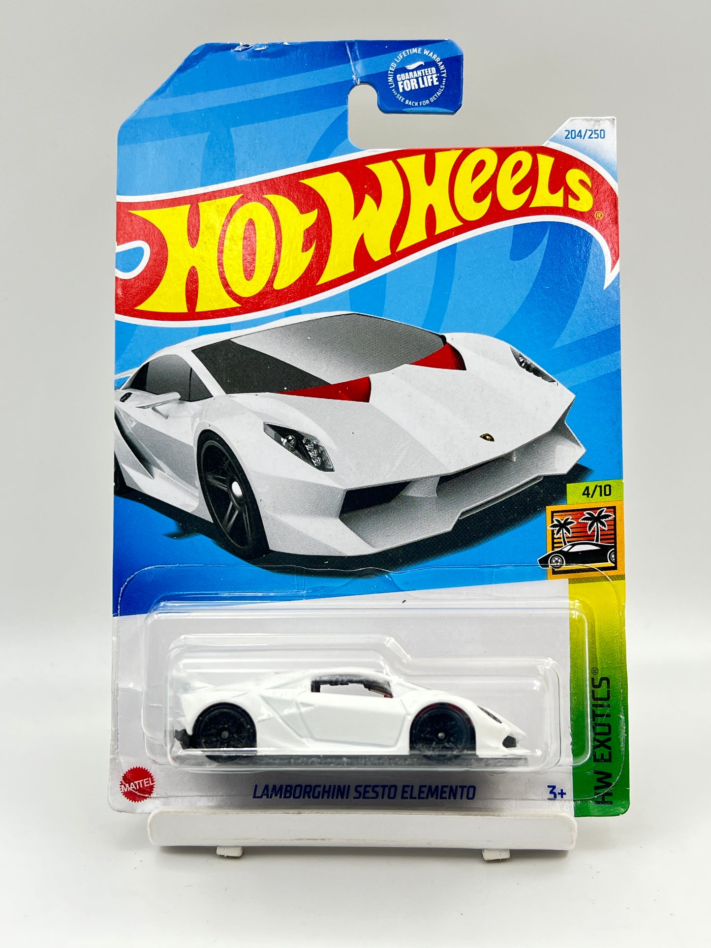 CREASED - IMPORTED - HOT WHEELS -  LAMBORGHINI SESTO ELEMENTO - 1D