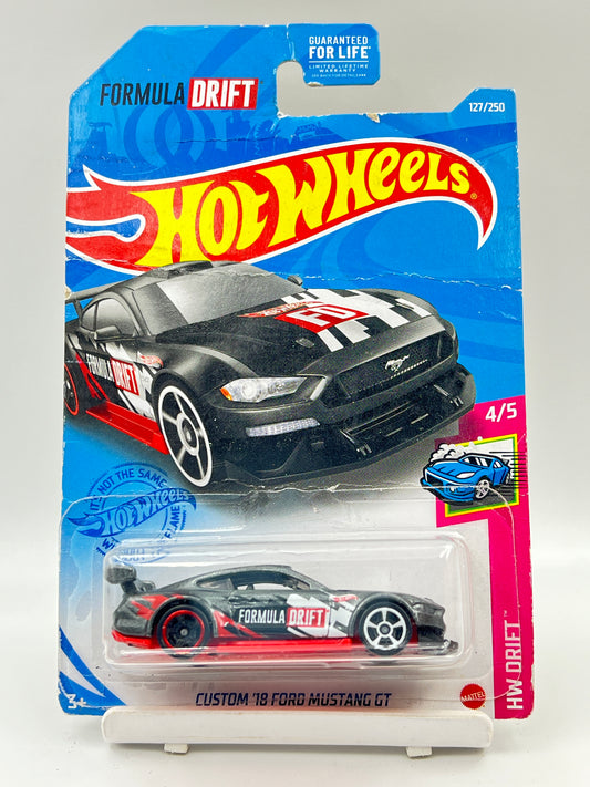 CREASED CARD - ( CARD AS IN PIC ) - CUSTOM 18 FORD MUSTANG GT - 4F