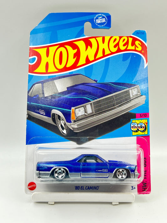 MILD BLISTER CRACK - HOT WHEELS - 80 EL CAMINO - BLUE - 3C