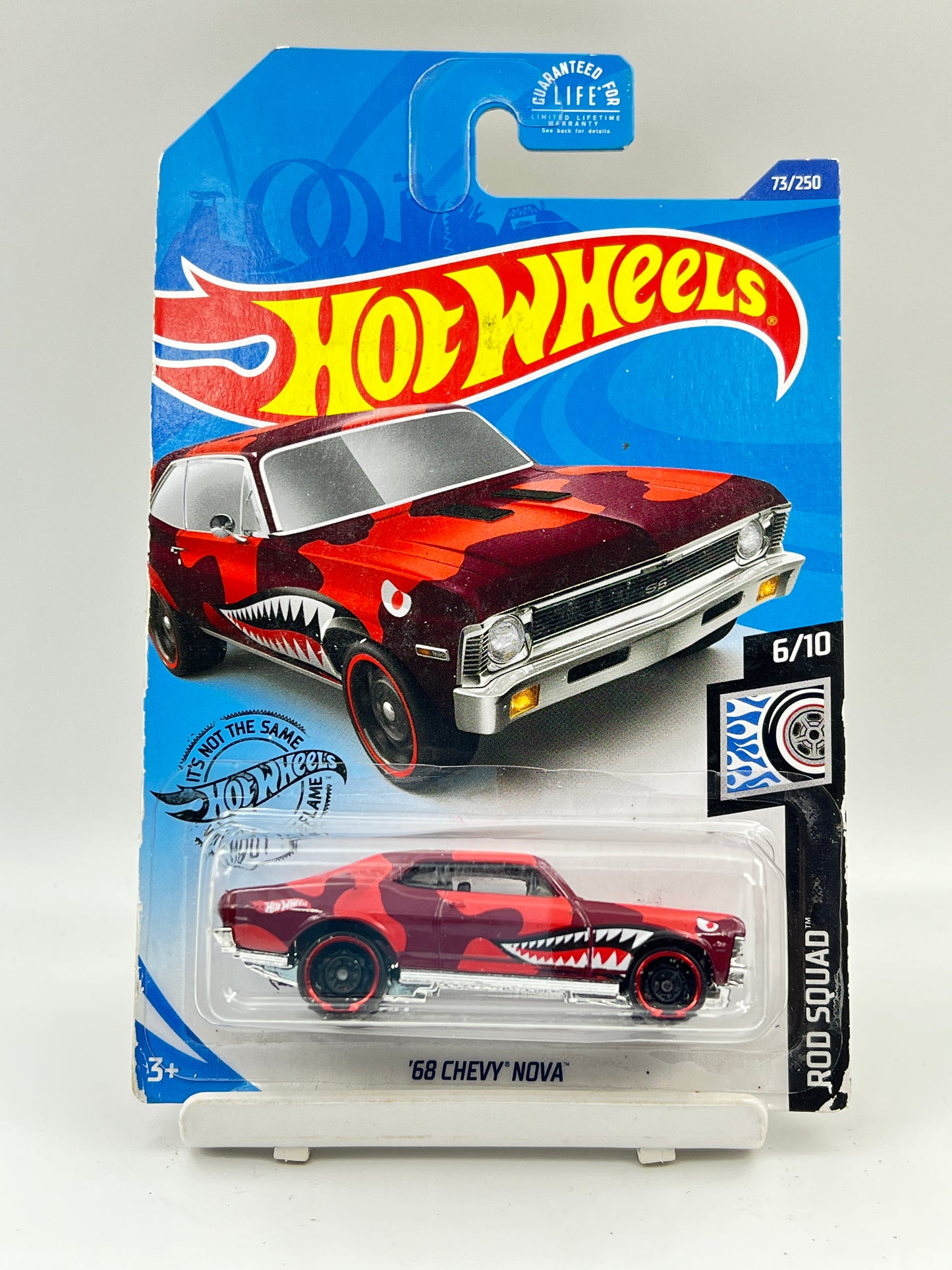 IMPORTED - HOT WHEELS -  68 CHEVY NOVA - RED - 3C