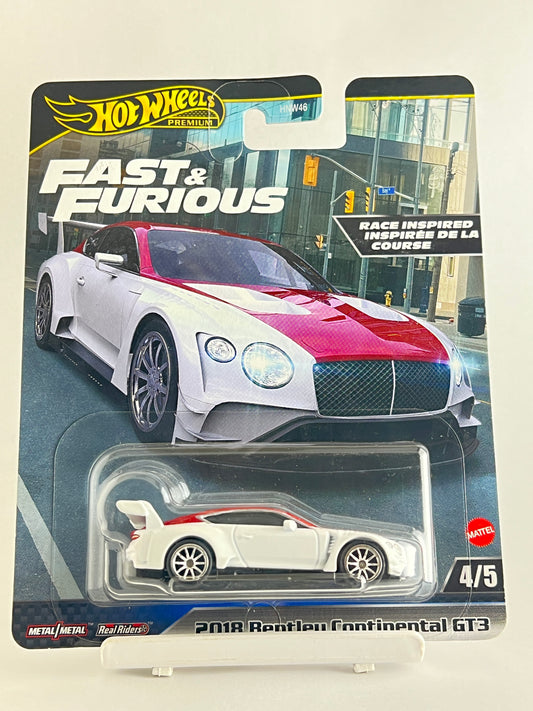 PREMIUM 2018 BENTLEY CONTINENTAL GT3 - 5A - Its Fun- Hot wheels - matchbox - diecast