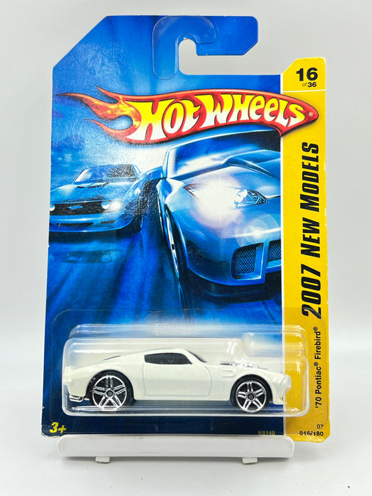 HOT WHEELS - 70 PONTIAC FIREBIRD - WHITE - 2A