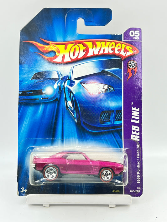 HOT WHEELS - 1969 PONTIAC FIREBIRD - DARK PINK - 2A
