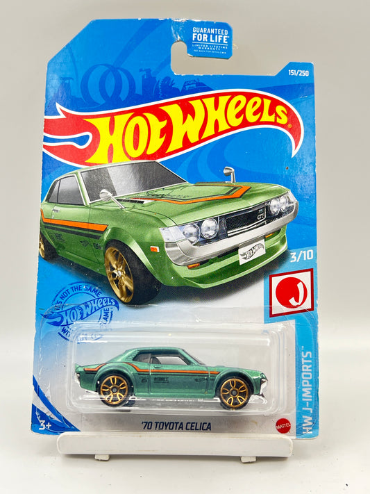 CREASED - HOT WHEELS - 70 TOYOTA CELICA - GREEN - 2A