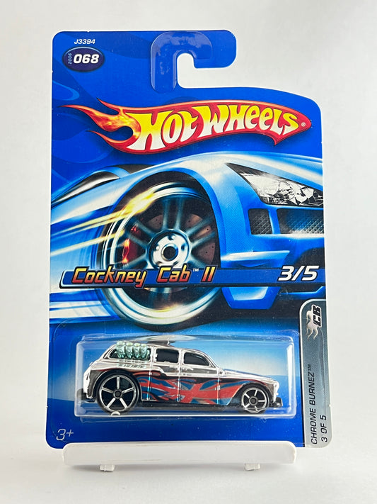CHROME BURNEZ - COCKNEY CAB II - 4C - Its Fun- Hot wheels - matchbox - diecast