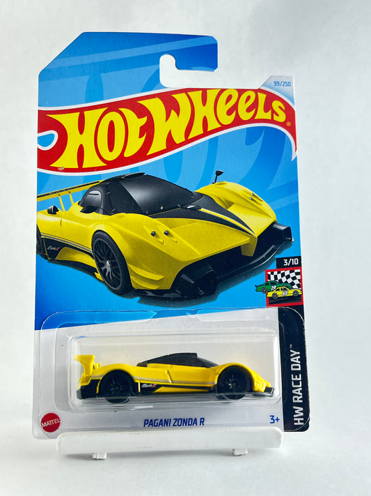 PAGANI ZONDA R -YELLOW- IMPORTED - 4C - Its Fun- Hot wheels - matchbox - diecast