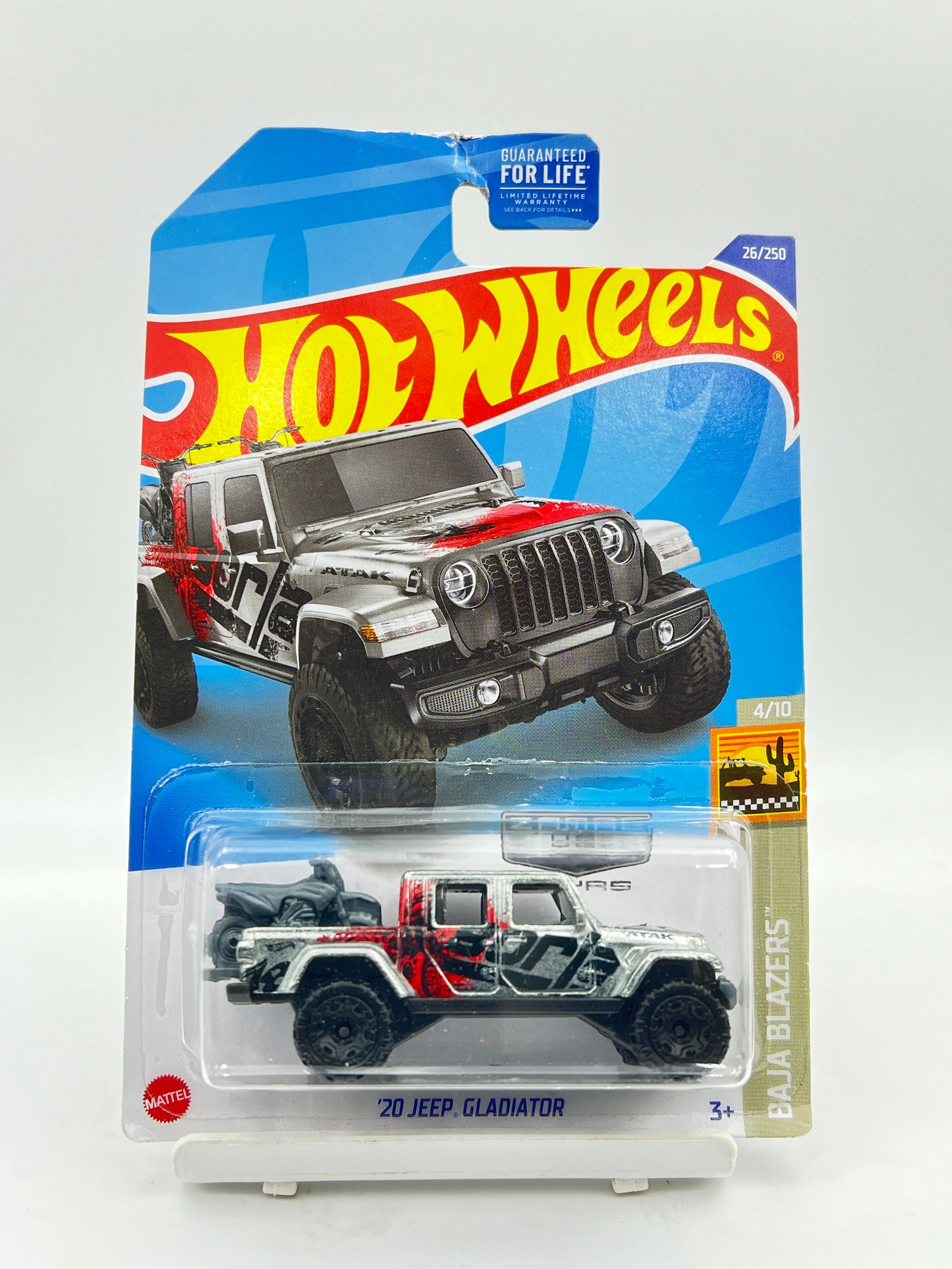 CREASED - HOT WHEELS - ZAMAC - 20 JEEP GLADIATOR - 3E