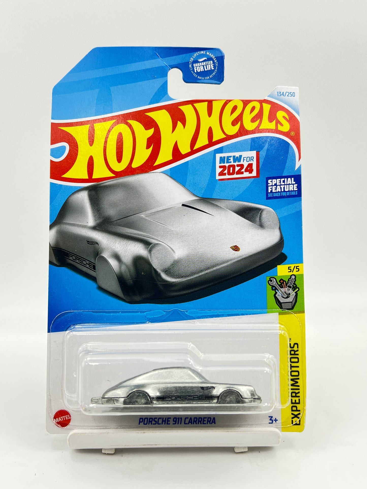 HOT WHEELS - PORSCHE 911 CARRERA - KEYCHAIN MODEL - SILVER - 3E
