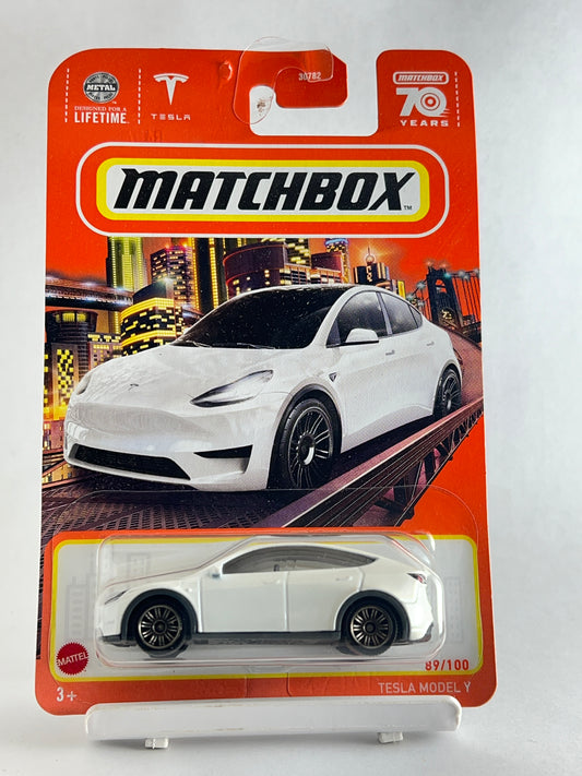 TESLA MODEL Y - WHITE - Its Fun- Hot wheels - matchbox - diecast