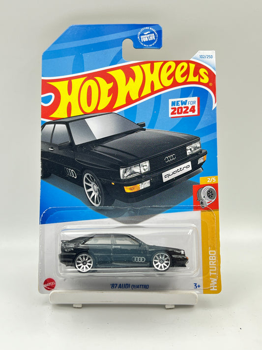 IMPORTED - HOT WHEELS -  87 AUDI QUATTRO - BLACK - 1C