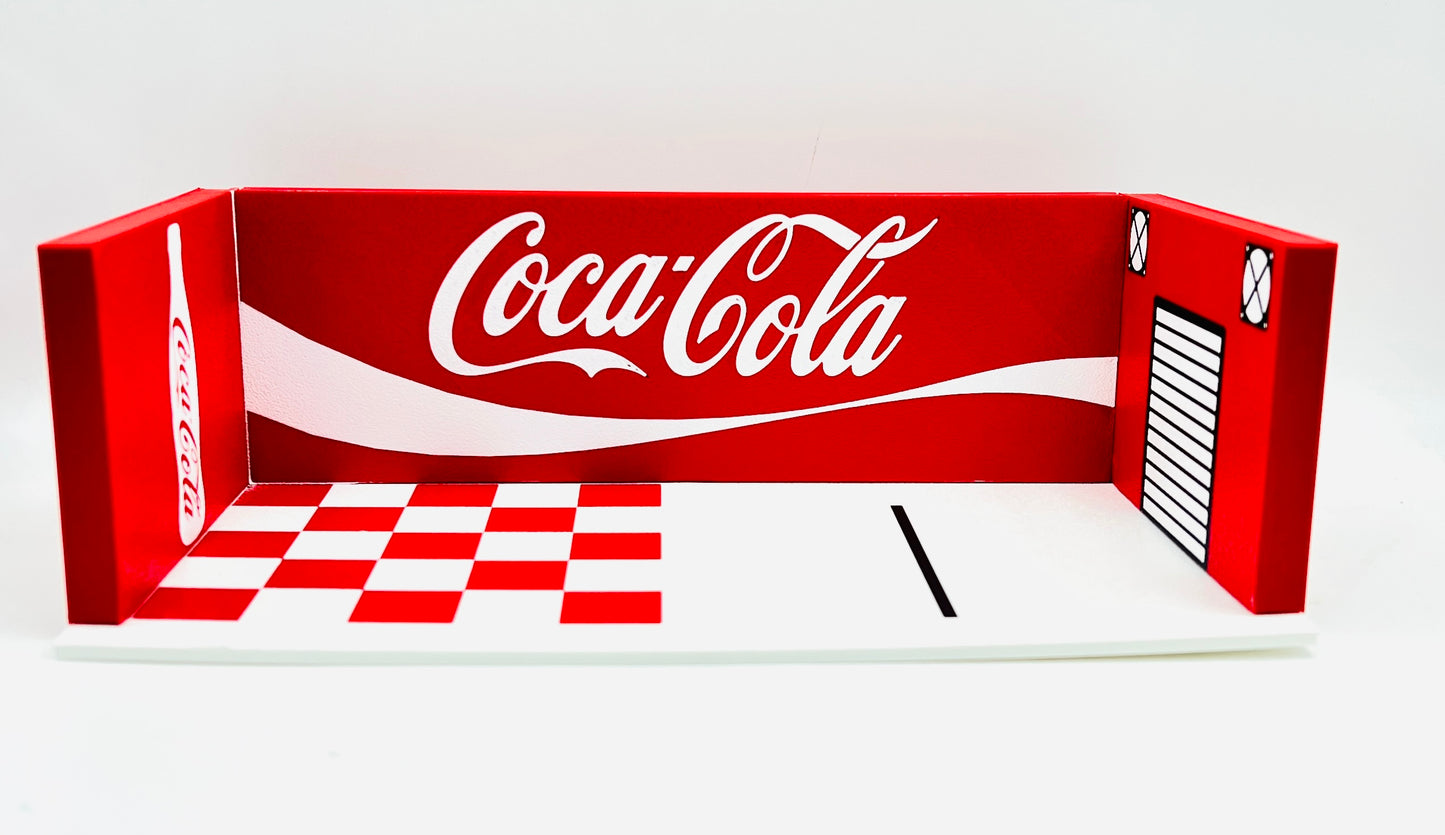 3D PRINTED - COCA COLA - MINI GARAGE DISPLAY