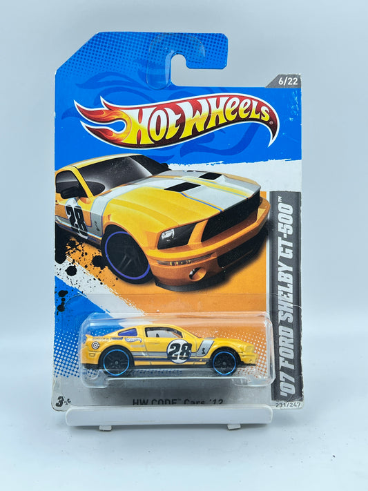 CREASED CARD /BLISTER SQUEEZE - HOT WHEELS - 07 FORD SHELBY GT-500 - 3B