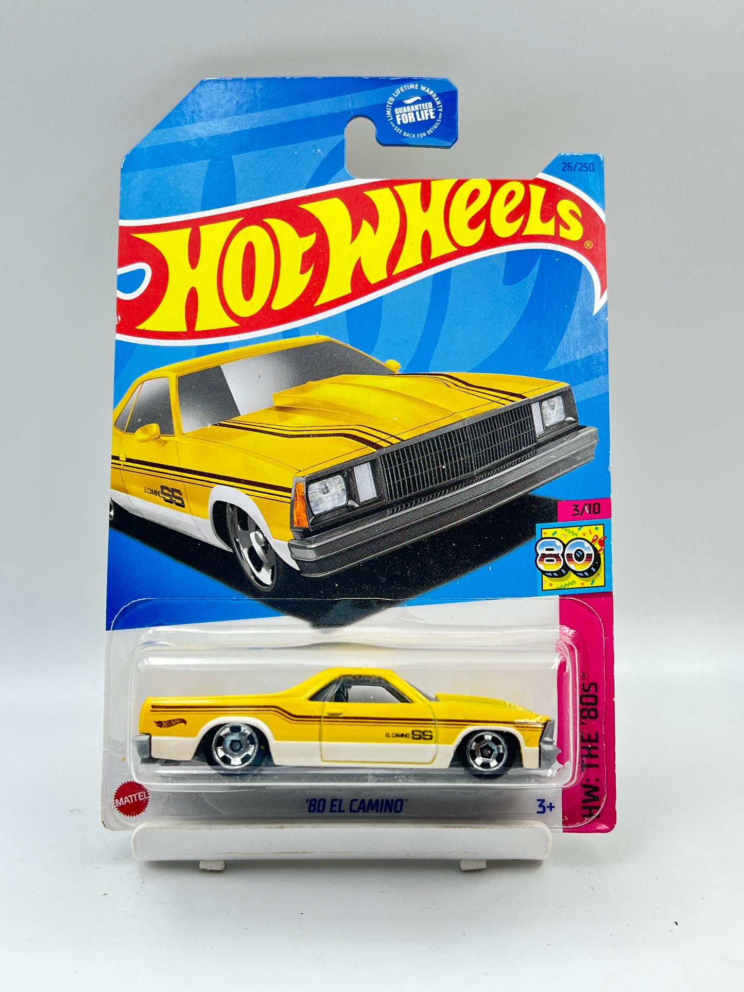 BLISTER CRACK - HOT WHEELS - 80 EL CAMINO - YELLOW - 2C