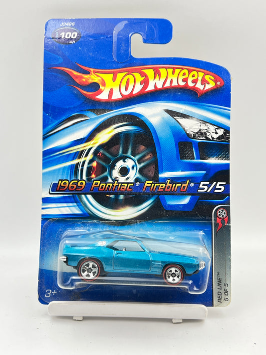 MILD CREASE - HOT WHEELS - 1969 PONTIAC FIREBIRD - GREEN - 3C