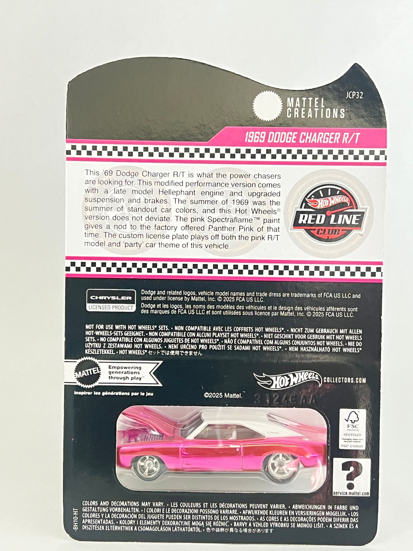 HOT WHEELS RLC - 1969 DODGE CHARGER R/T