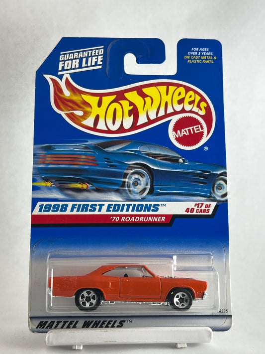 1998 FIRST EDITIONS- 70 ROADRUNNER - 1A - Its Fun- Hot wheels - matchbox - diecast
