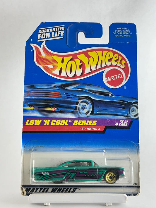 59 IMPALA - CARD CONDITION AS IN PIC - 1A - Its Fun- Hot wheels - matchbox - diecast