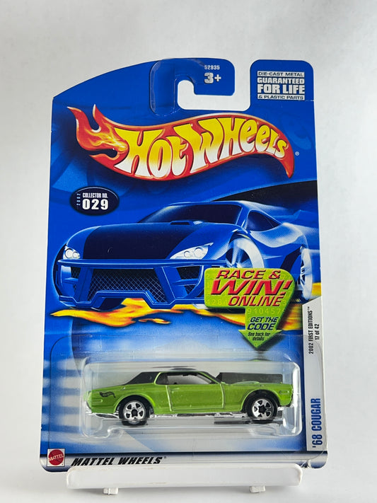 2002 FIRST EDITIONS- 68 COUGAR - 1A - Its Fun- Hot wheels - matchbox - diecast