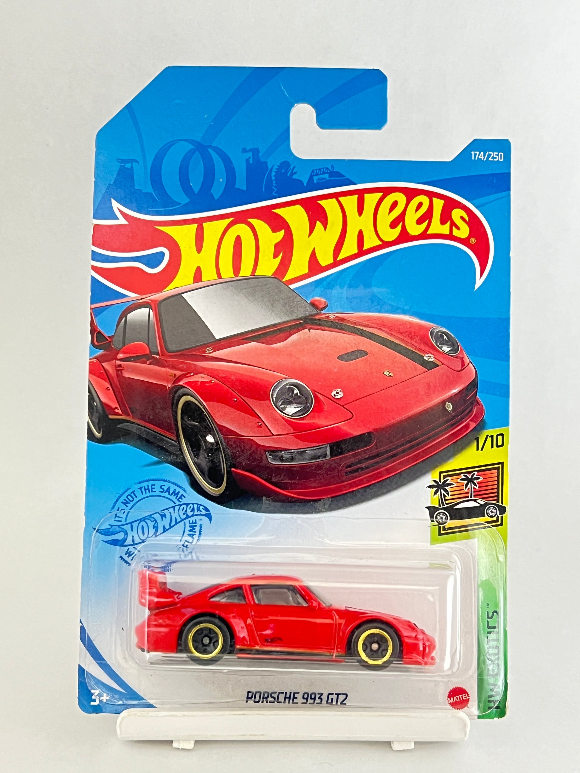 BLISTER CRACK - HOT WHEELS - PORSCHE 993 GT2 - 1D - Its Fun- Hot wheels - matchbox - diecast