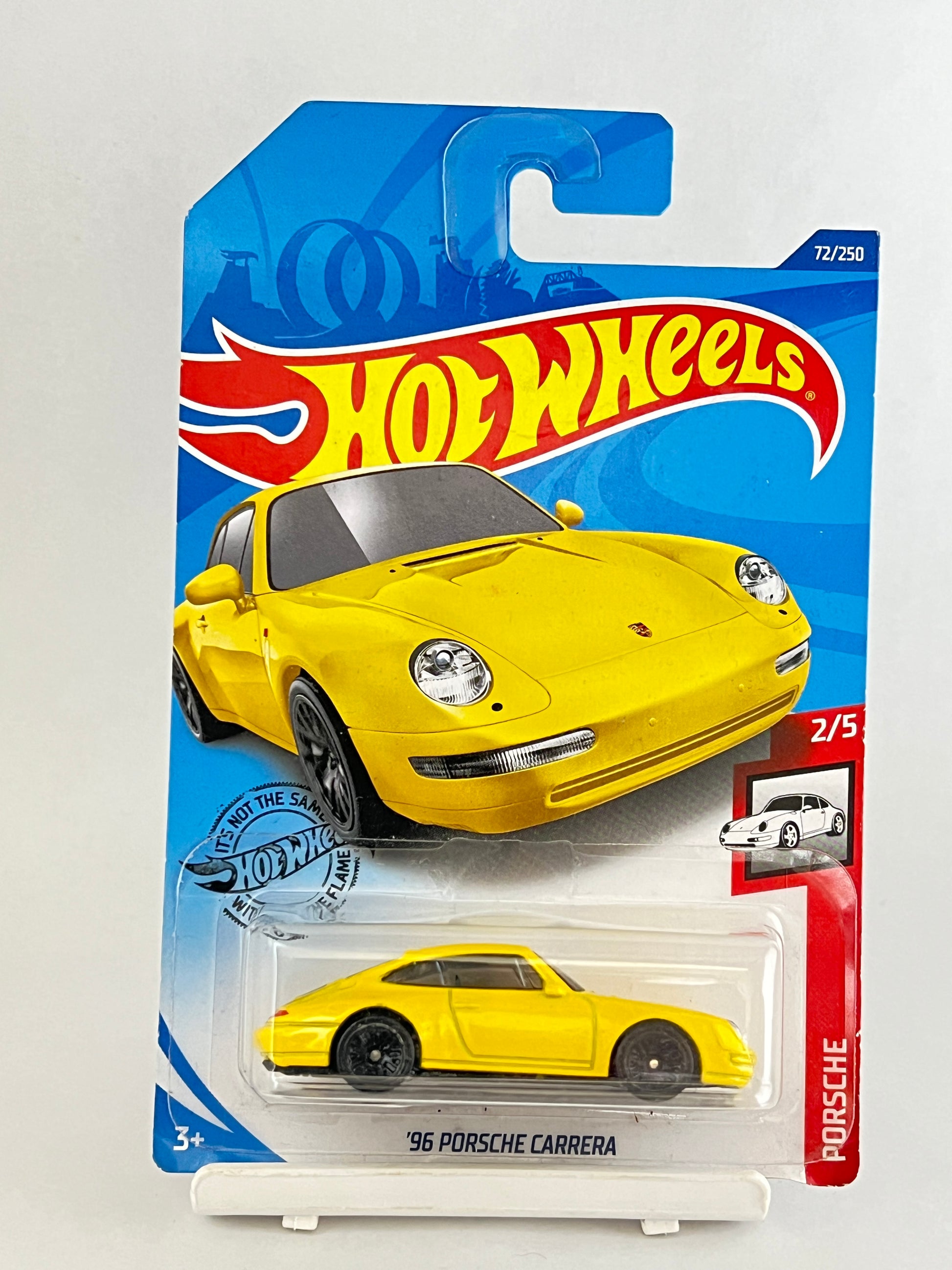 HOT WHEELS - 96 PORSCHE CARRERA - YELLOW -3D - Its Fun- Hot wheels - matchbox - diecast