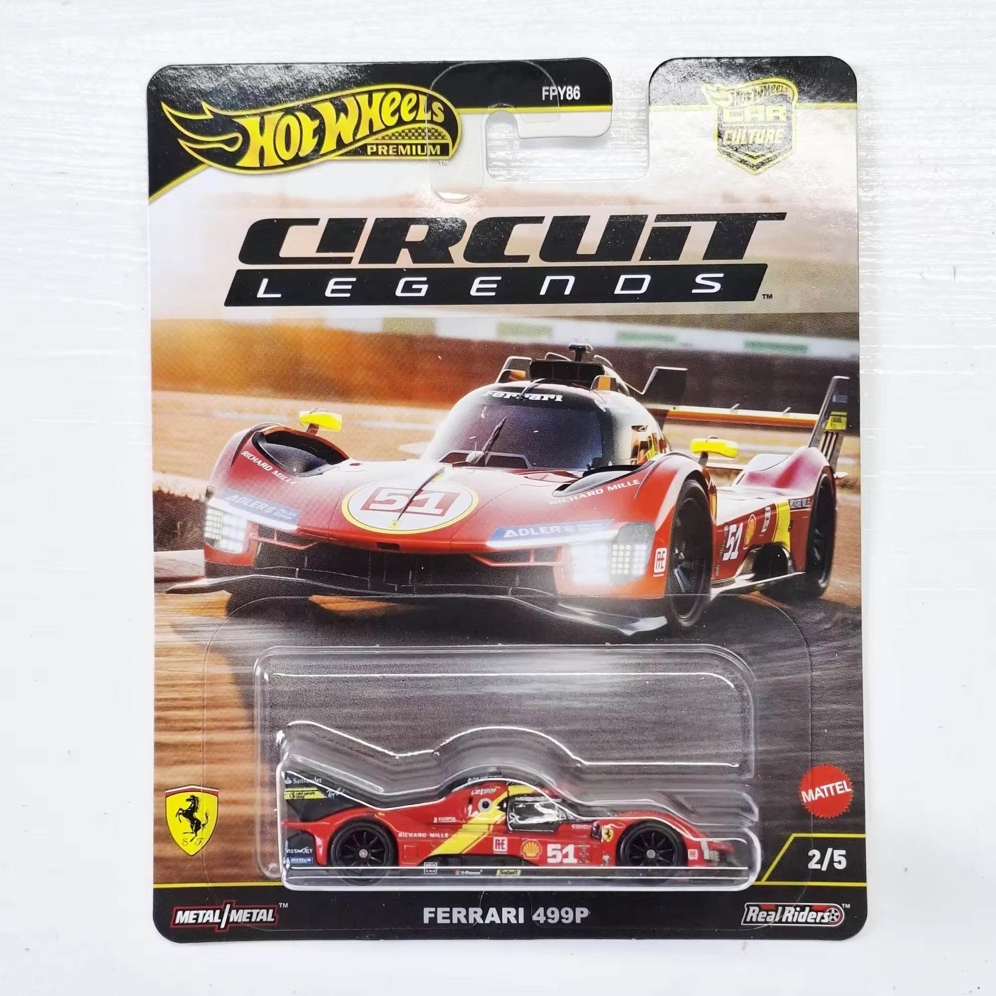 Hot Wheels Ferrari 499P 30台 IMPORTED HOT WHEELS PREMIUM - CIRCUIT LEGENDS - FERRARI 499P - 5A