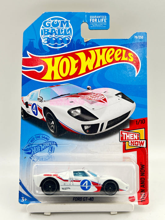 RED STAIN ON CARD - ( CARD AS IN PIC ) - - HOT WHEELS - FORD GT-40 - C2